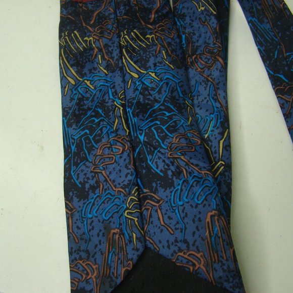 Appointed Apparel Living Epistles Christian Tie Pray Praying Hands Blue - Picture 6 of 8